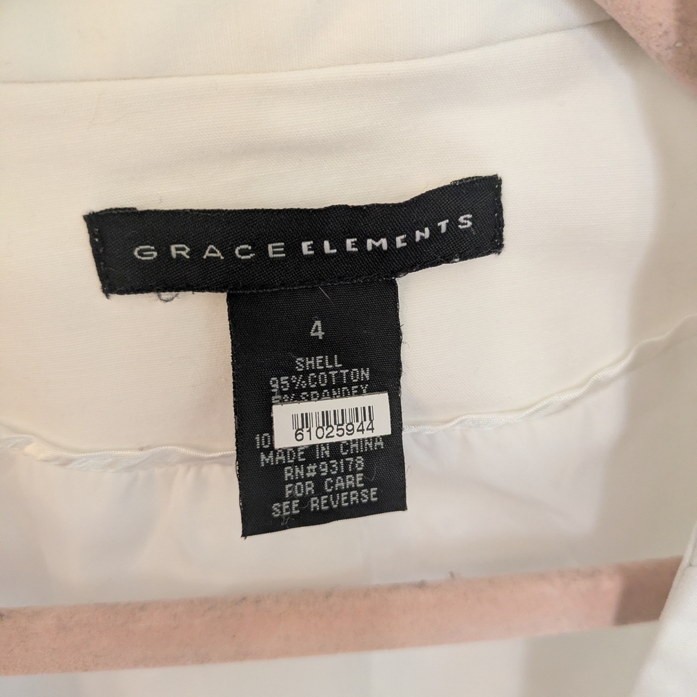 Grace Elements Structured Fitted Button Front Col… - image 4